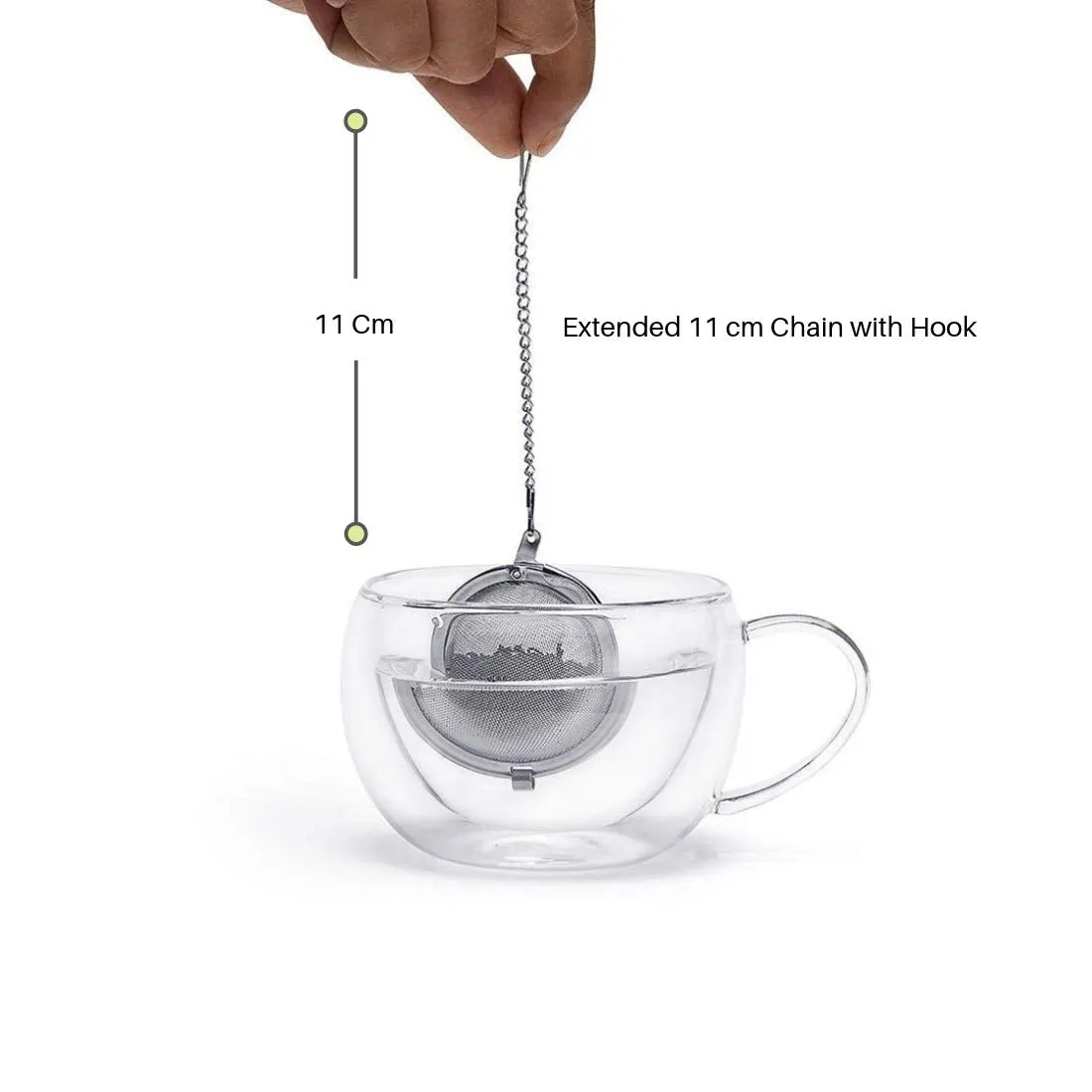Octavius | Ball Shaped Tea Infuser | High Grade Stainless Steel | Ideal for Steeping Leaf Teas, Flowers & Herbs | Easy to Use | Durable & Convenient | Green Tea Infuser | Tea Strainer | Tea Filter