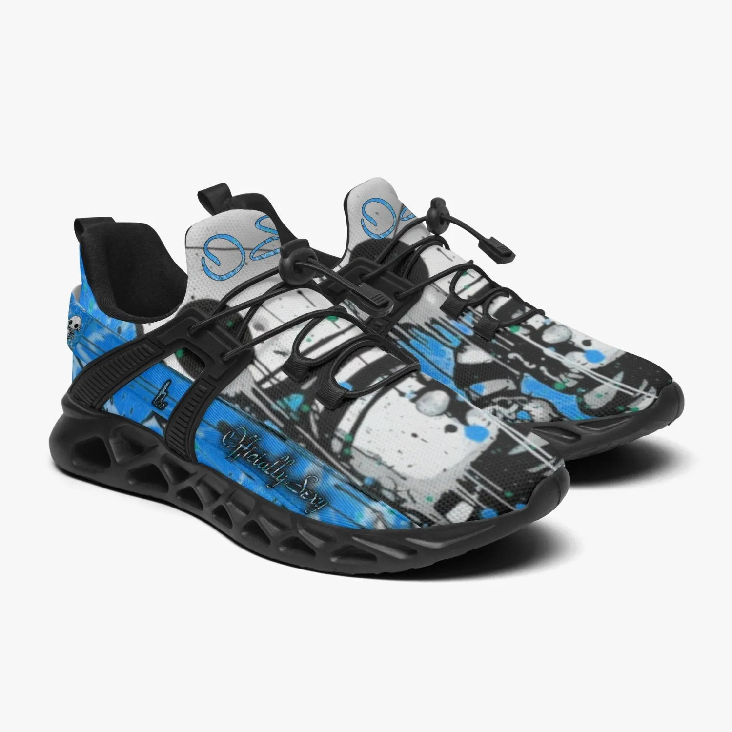 Officially Sexy Powder Blue Creepy Boy Collection Unisex Mesh Running Shoes