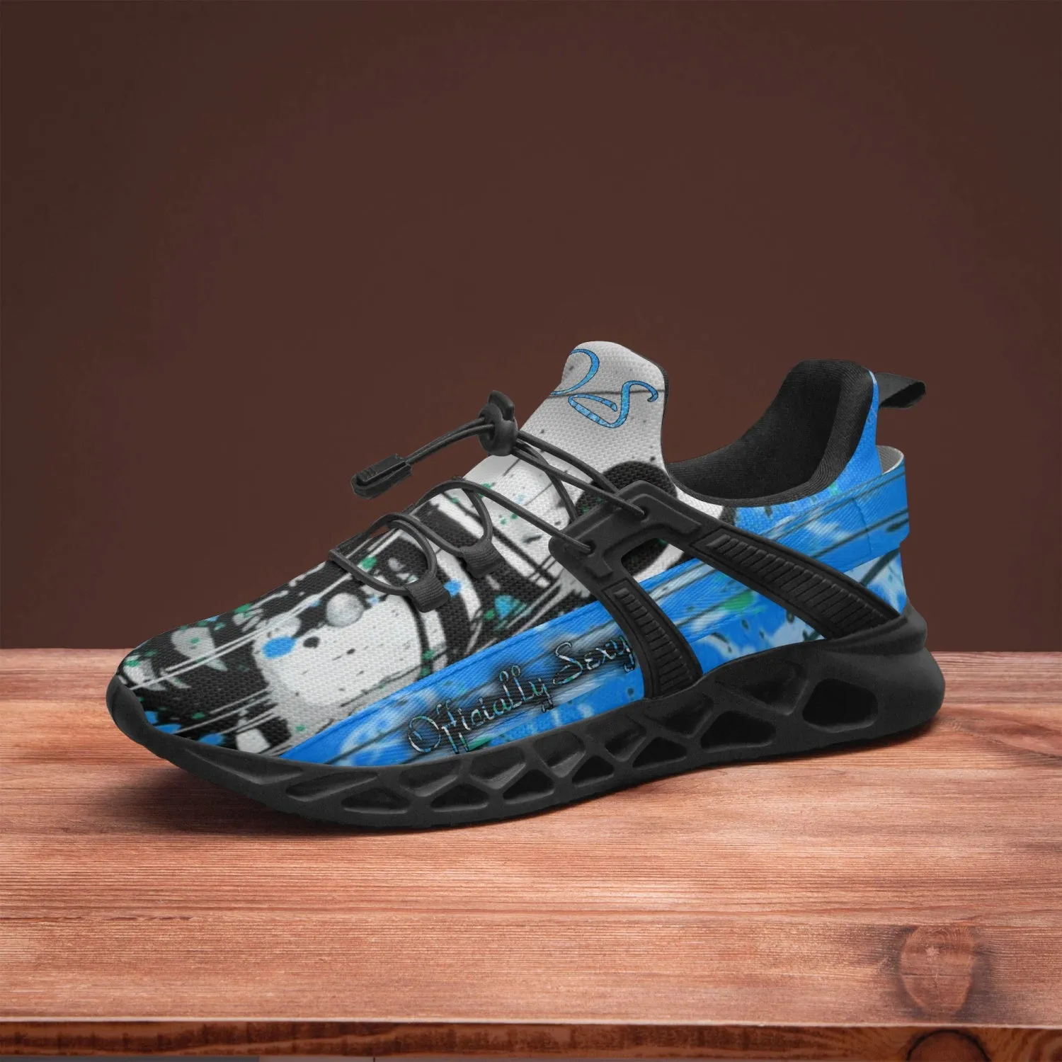 Officially Sexy Powder Blue Creepy Boy Collection Unisex Mesh Running Shoes