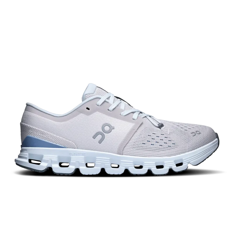 On Women's Cloud X 4 - Silver/Chambray