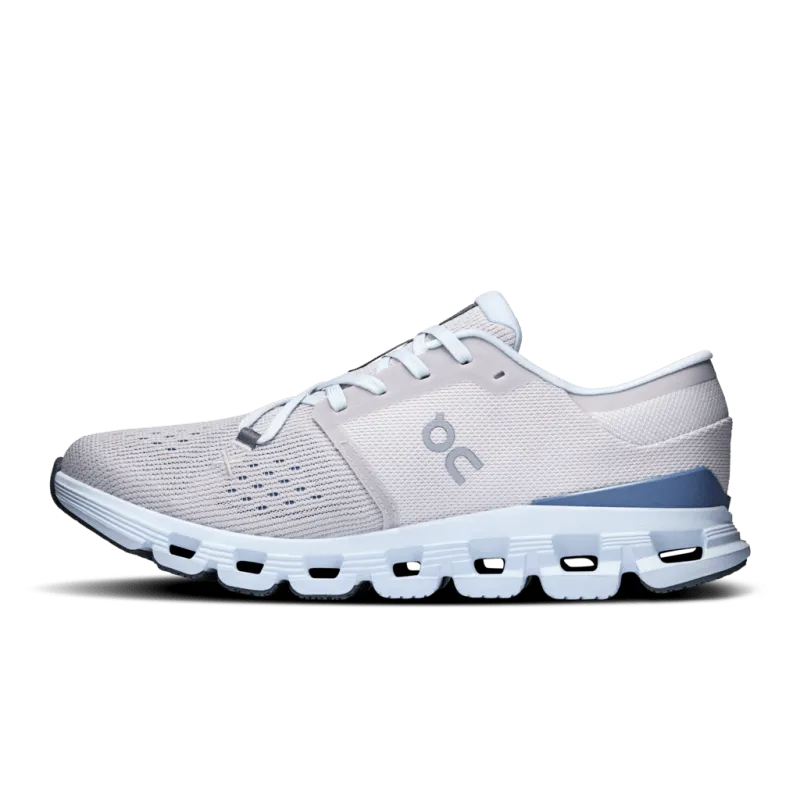 On Women's Cloud X 4 - Silver/Chambray