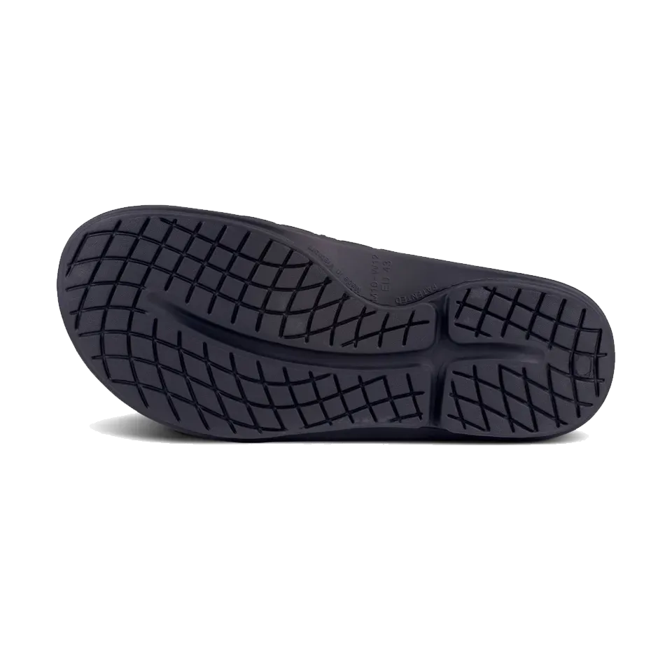 OOFOS Unisex OOahh Sport Flex Sandal Matte Black
