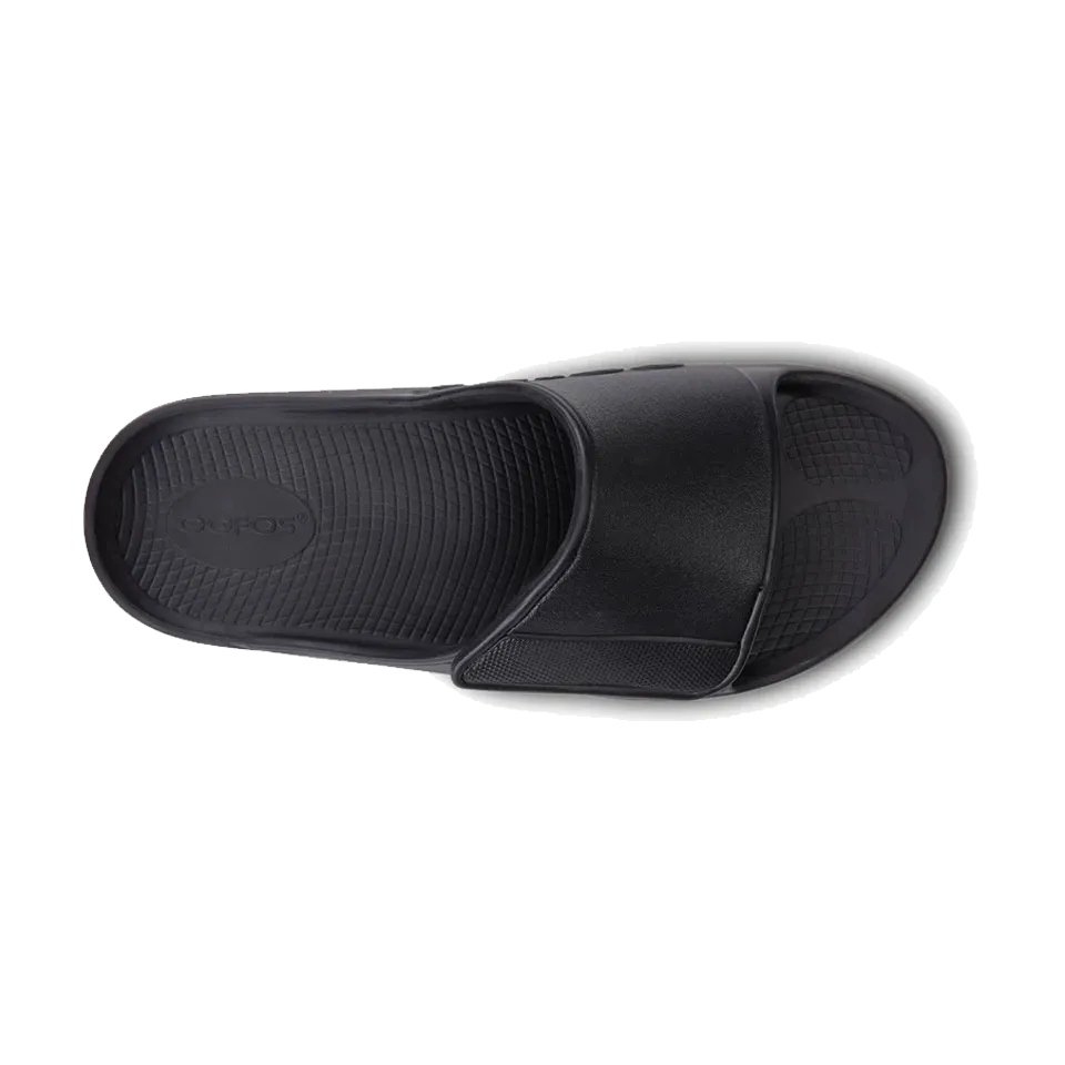 OOFOS Unisex OOahh Sport Flex Sandal Matte Black