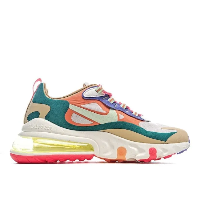 Original New Arrival AIR MAX 270 REACT Men's Running Shoes Sneakers Men's and women's casual shoes running shoes
