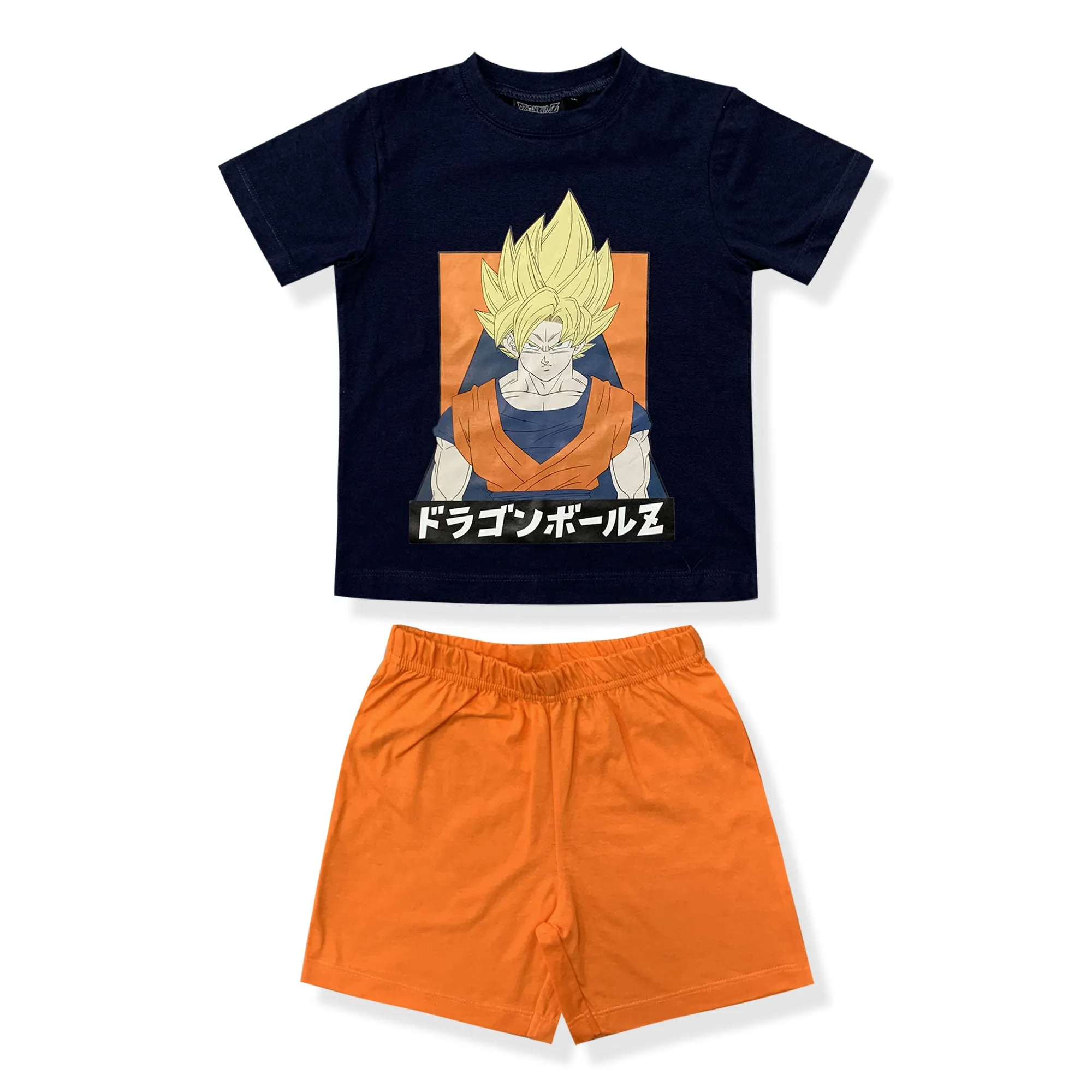 Pigiama bambino Dragon Ball Z maglia e pantalone corto estivo in cotone 6172