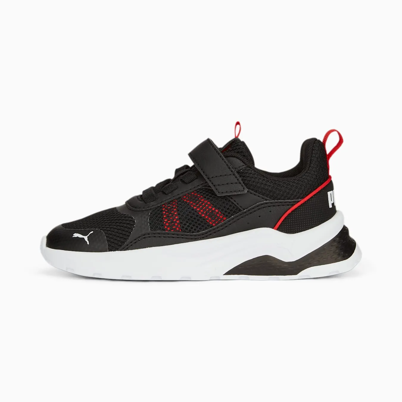 PUMA KIDS ANZARUN BLACK/RED SHOES