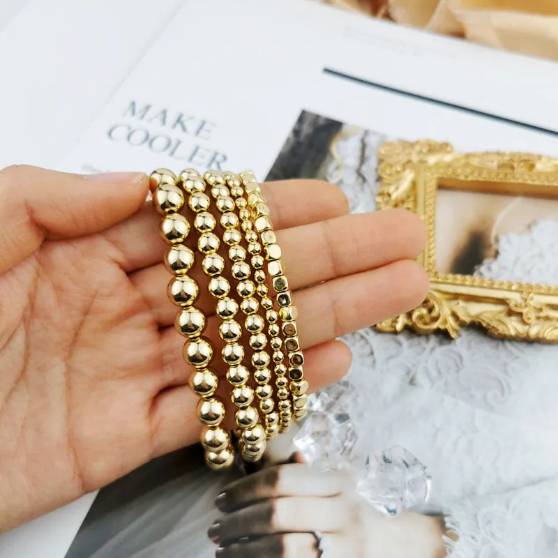 Punk CCB Ball Stretch Bracelet Fashion