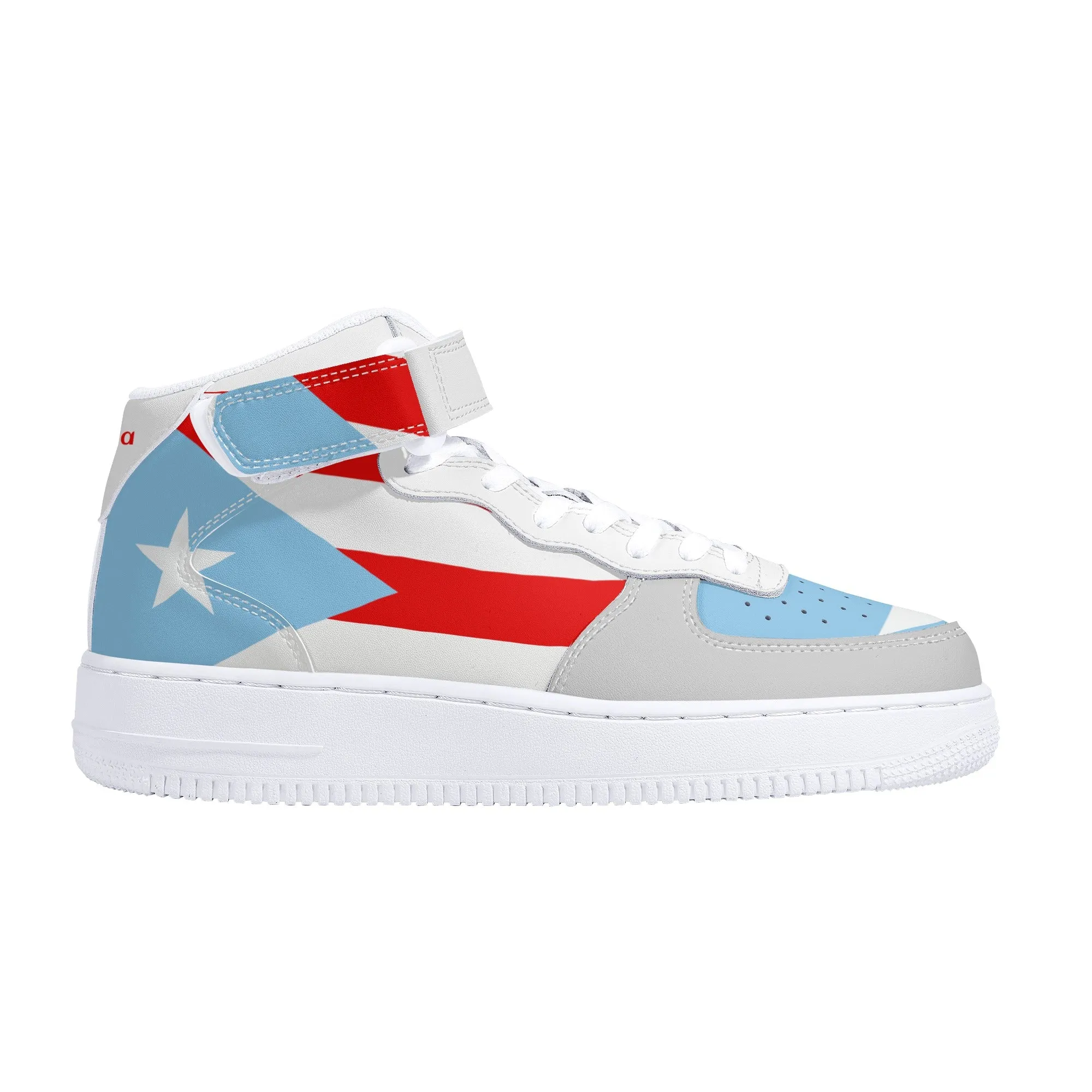 "Air Borikén" Men's High Top Leather Sneakers