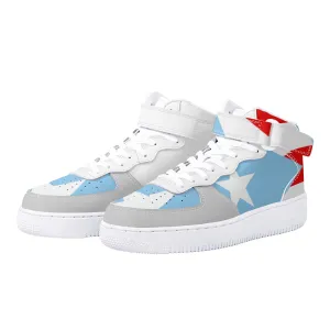 "Air Borikén" Men's High Top Leather Sneakers