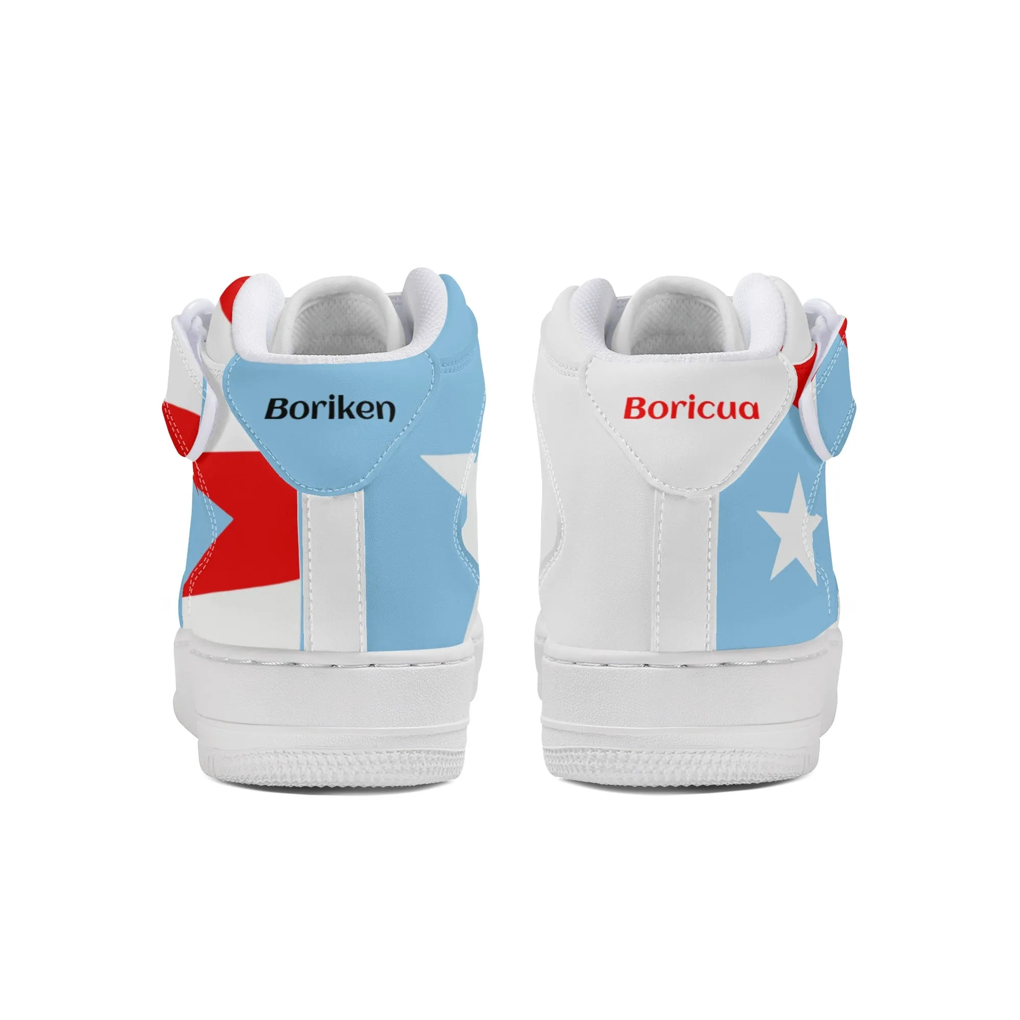 "Air Borikén" Men's High Top Leather Sneakers