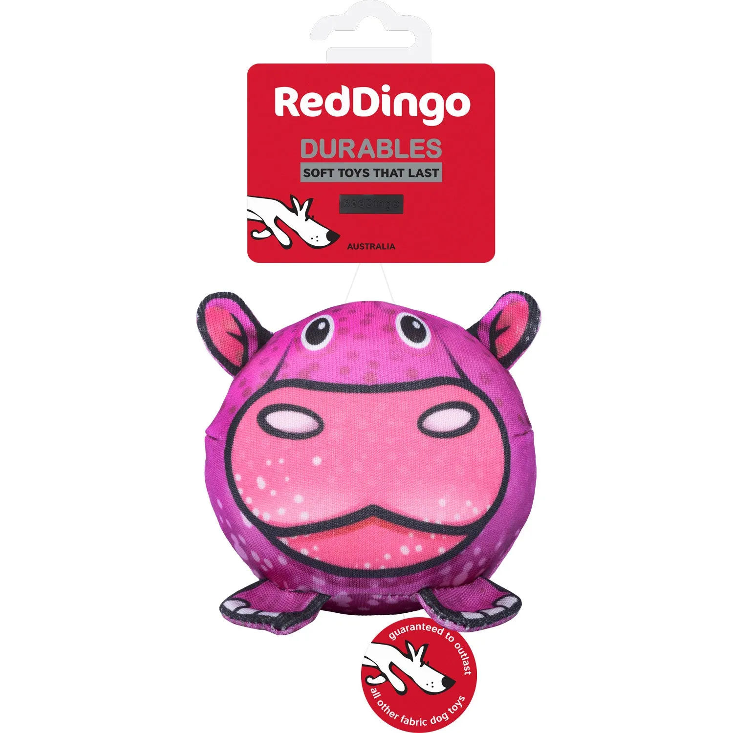 Red Dingo Harry the Hippo Durables Ball