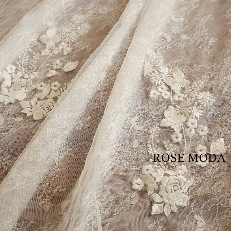 Rosemoda Beaded Lace Ball Gown Wedding Dress