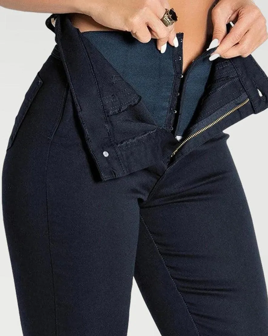 Sawary Jeans High Waist With Super Lipo Spandex
