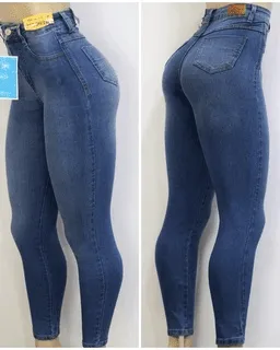 Sawary Jeans High Waist With Super Lipo Spandex