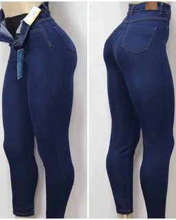 Sawary Jeans High Waist With Super Lipo Spandex