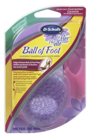 SCHOLL BALL OF FT CUSHN FOR HER 1'S