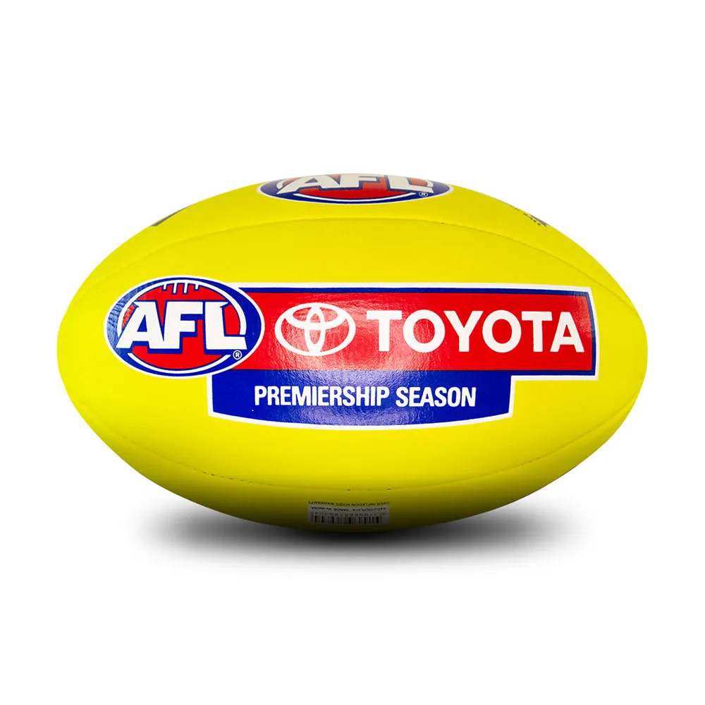 Sherrin Leather Size 4 AFL Training Replica Ball - Yellow