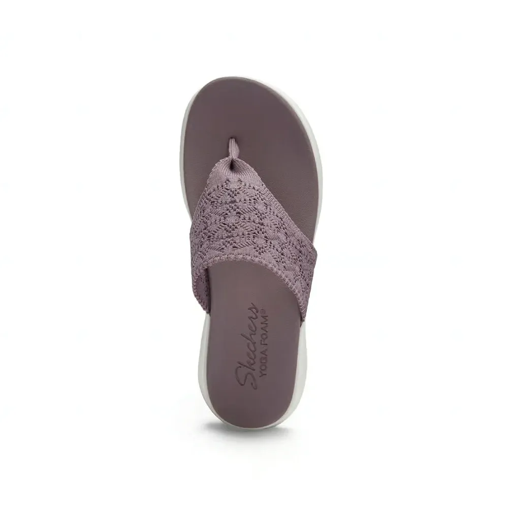SKECHERS Women's Ultra Flex Sandal (Mauve)