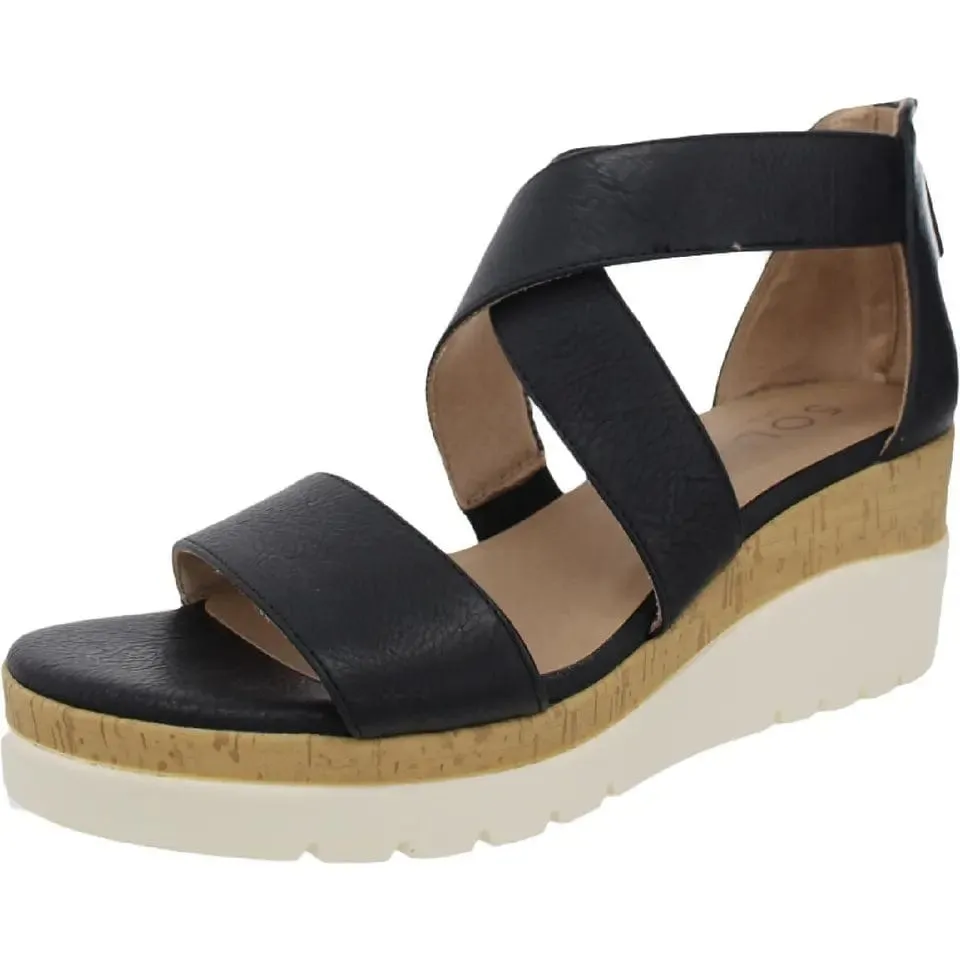SOUL -  Zipper Comfort Wedge Sandals