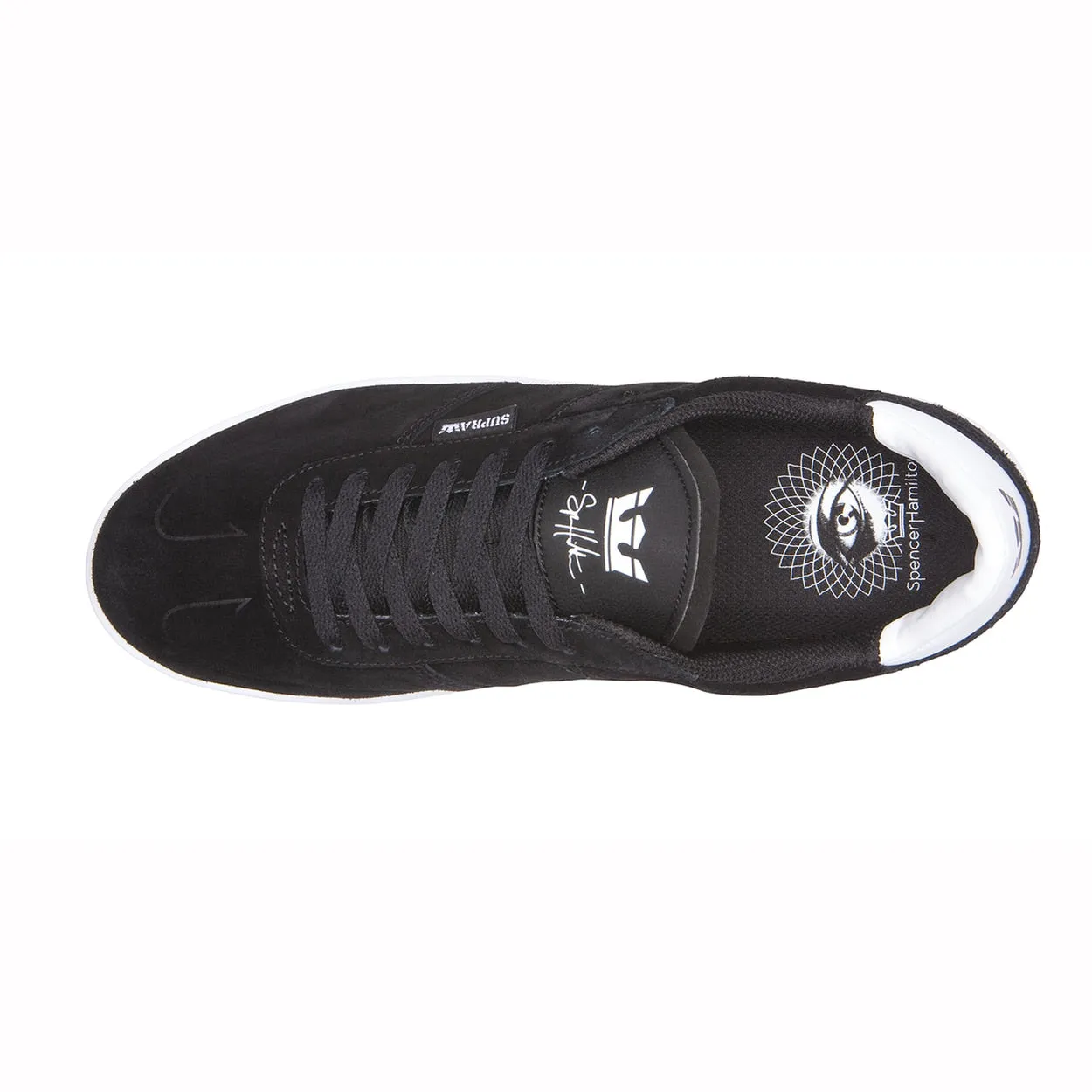 Supra Spencer Hamilton Elevate Skateboard Shoe - Black/White