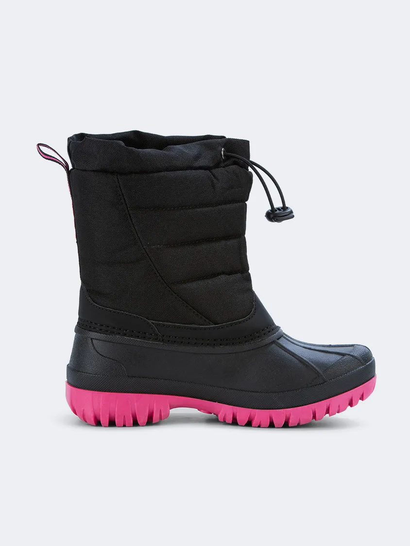 Topten Comfy Kids-Girls Skiing After Ski Boots Black/Pink