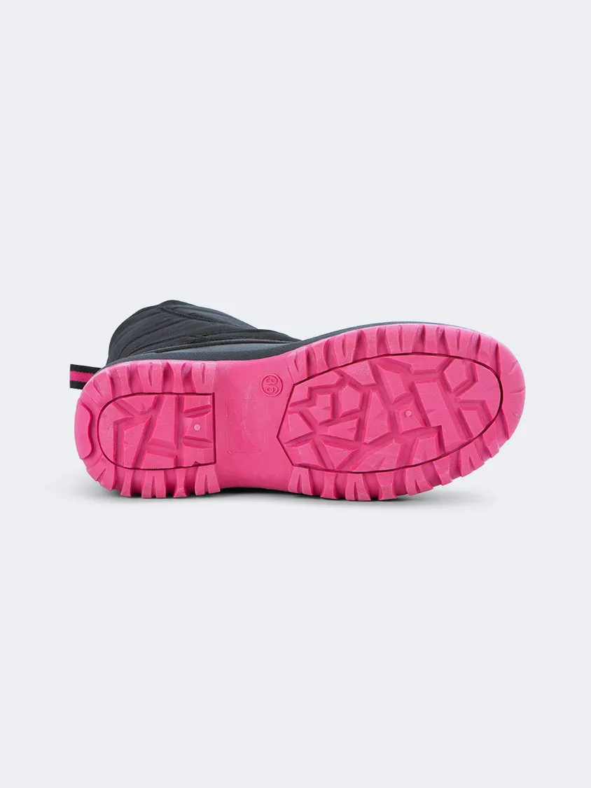 Topten Comfy Kids-Girls Skiing After Ski Boots Black/Pink
