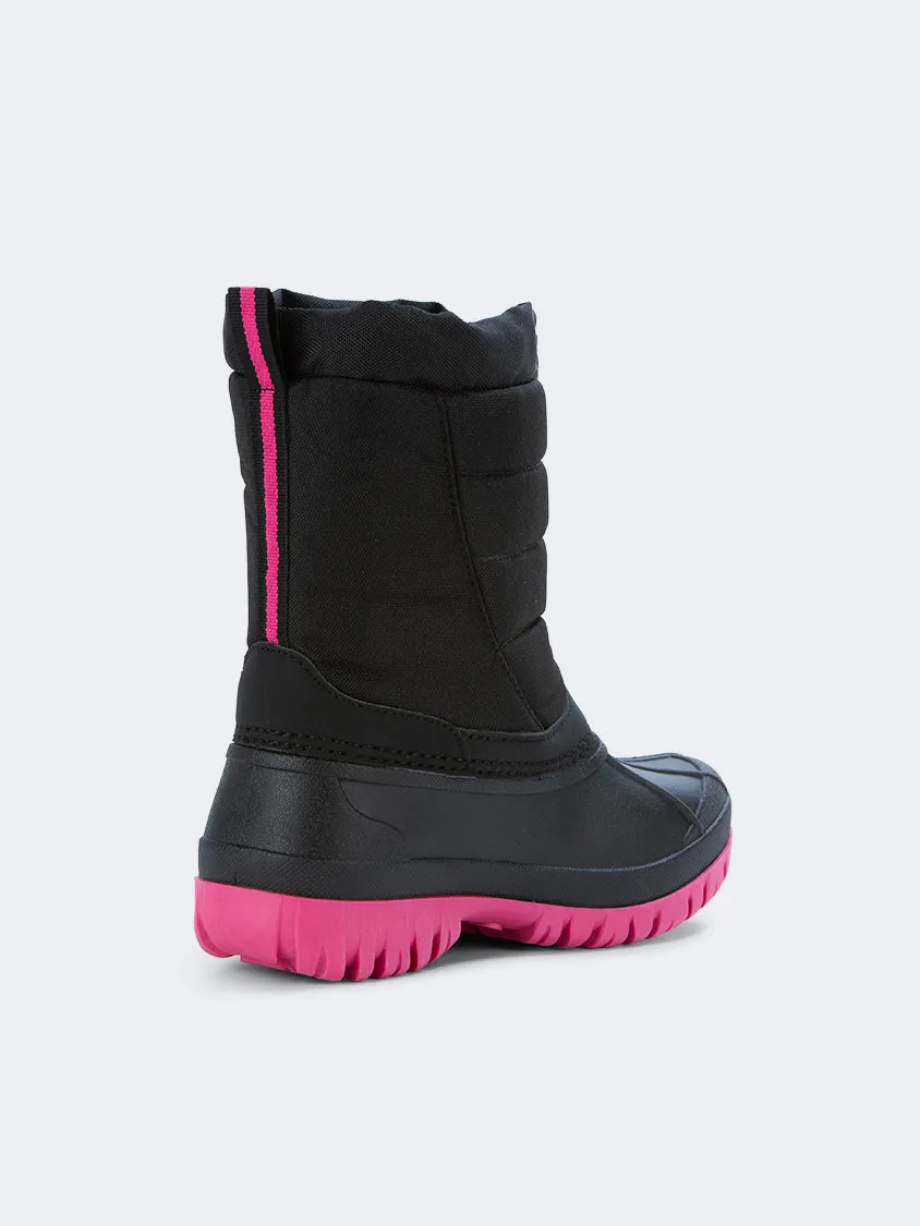 Topten Comfy Kids-Girls Skiing After Ski Boots Black/Pink