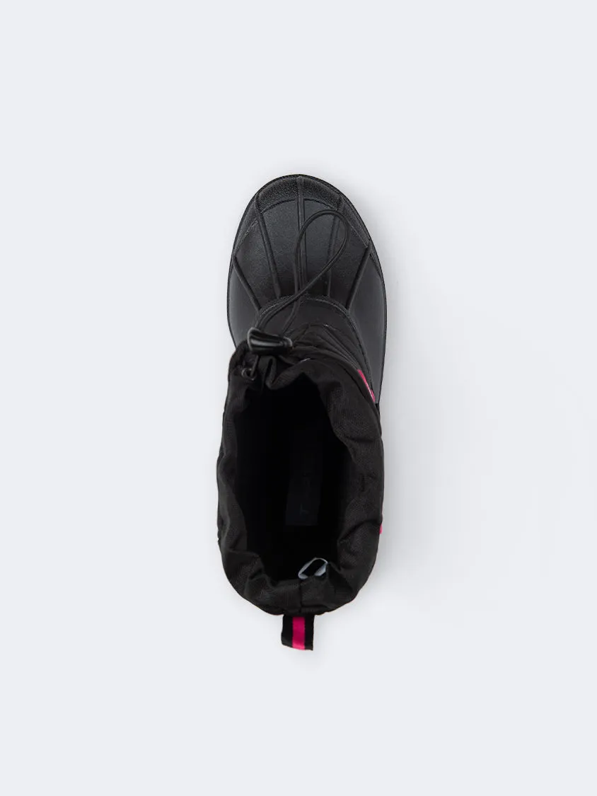 Topten Comfy Kids-Girls Skiing After Ski Boots Black/Pink