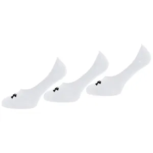 Under Armour 3-Pack Mens White Ultra Low Socks
