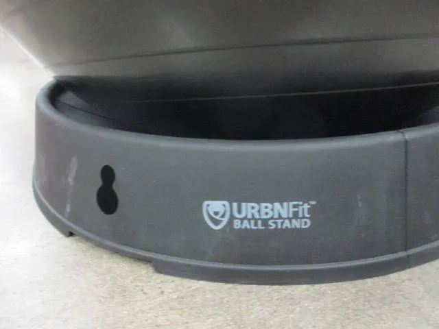 Used B.M.P. 55cm Exercise Ball W/ UrbanFit Ball Stand