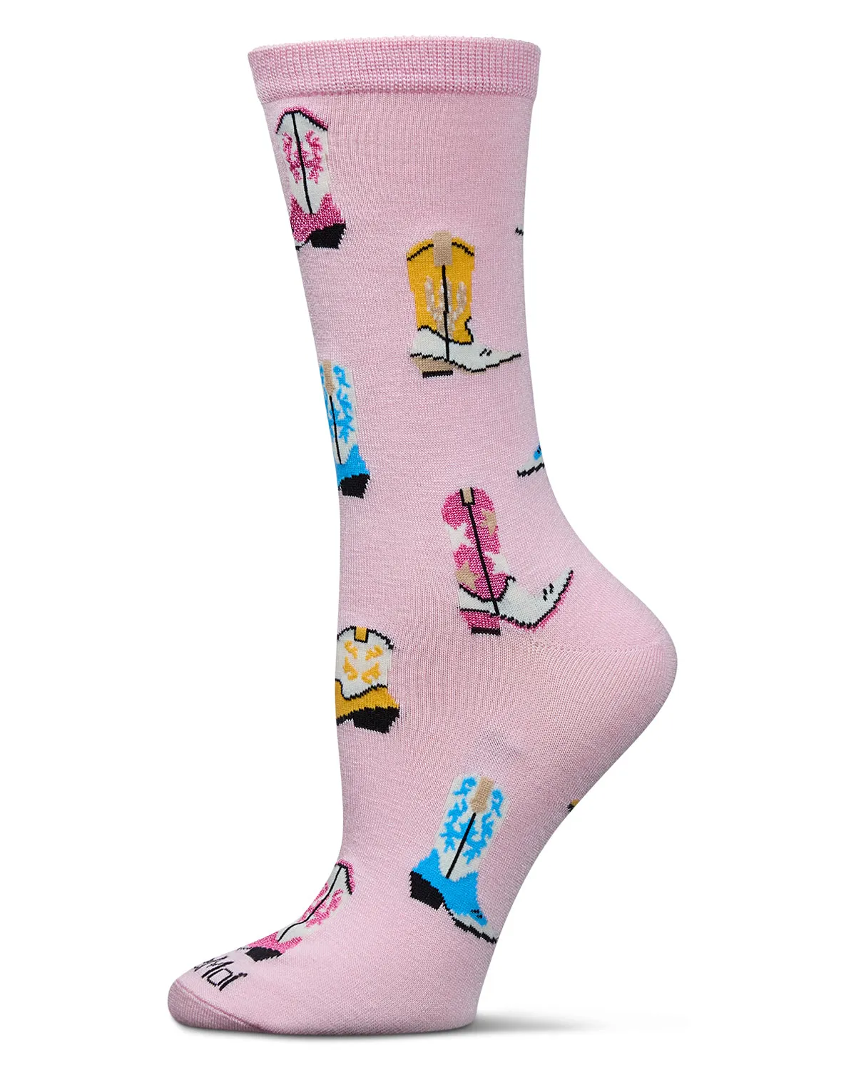 Women's Sassy Boots Rayon From Bamboo Crew Socks