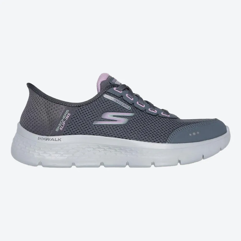 Women's Wide Fit Skechers 124846 Go Walk Flex Clear Creek Sneakers
